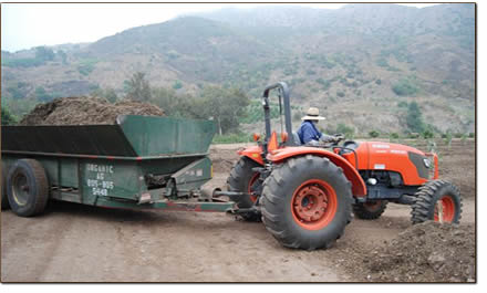 Organic Ag, Inc. - greenwaste mulch spreading